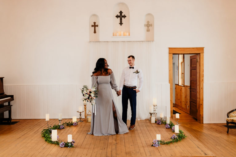 Intimate Water Valley Church Elopement